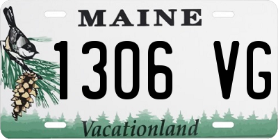 ME license plate 1306VG