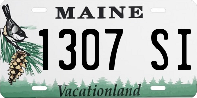 ME license plate 1307SI