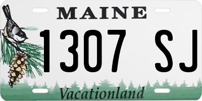 ME license plate 1307SJ