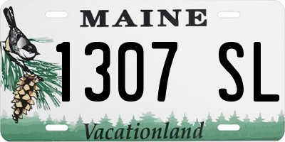 ME license plate 1307SL