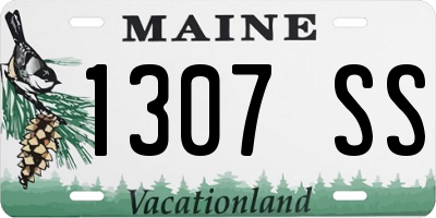 ME license plate 1307SS