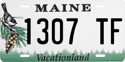 ME license plate 1307TF