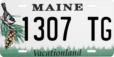 ME license plate 1307TG
