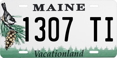 ME license plate 1307TI
