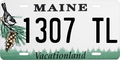 ME license plate 1307TL