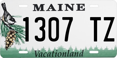 ME license plate 1307TZ