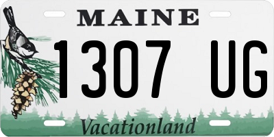 ME license plate 1307UG