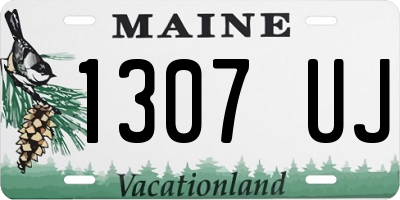ME license plate 1307UJ