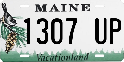 ME license plate 1307UP