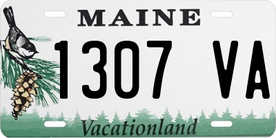 ME license plate 1307VA