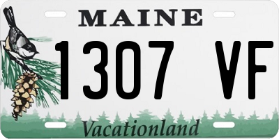 ME license plate 1307VF