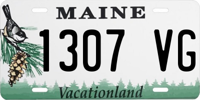 ME license plate 1307VG