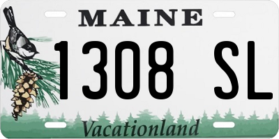 ME license plate 1308SL