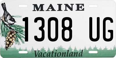 ME license plate 1308UG