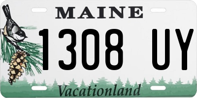 ME license plate 1308UY