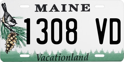 ME license plate 1308VD
