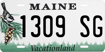 ME license plate 1309SG