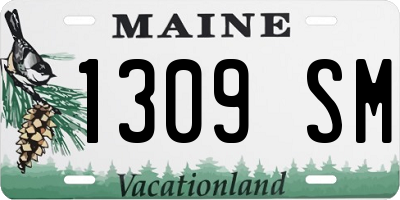 ME license plate 1309SM
