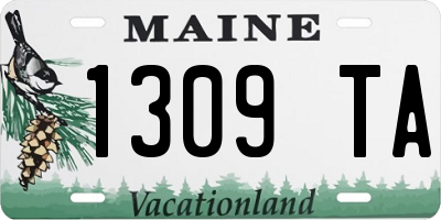 ME license plate 1309TA