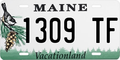 ME license plate 1309TF
