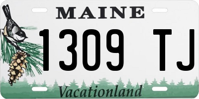 ME license plate 1309TJ