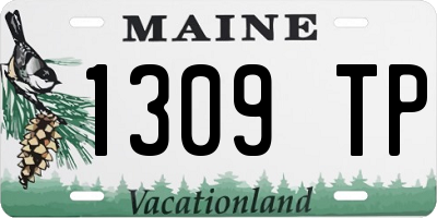 ME license plate 1309TP