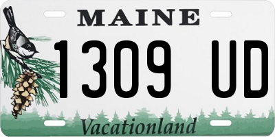 ME license plate 1309UD