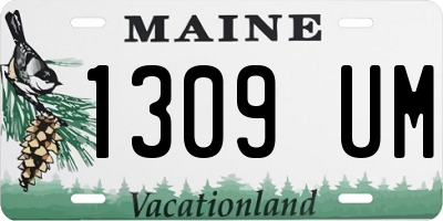 ME license plate 1309UM