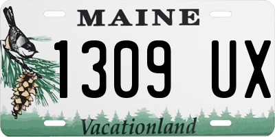 ME license plate 1309UX