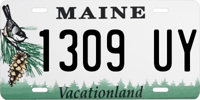 ME license plate 1309UY