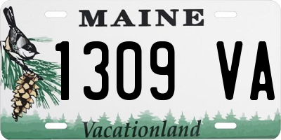 ME license plate 1309VA