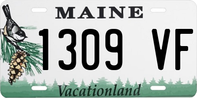 ME license plate 1309VF