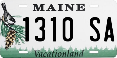 ME license plate 1310SA