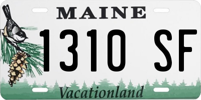 ME license plate 1310SF