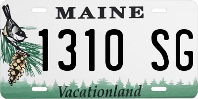 ME license plate 1310SG