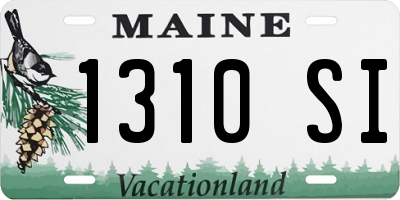 ME license plate 1310SI
