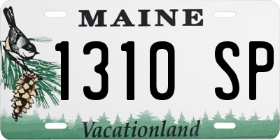 ME license plate 1310SP