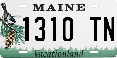 ME license plate 1310TN
