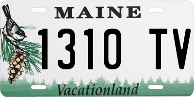 ME license plate 1310TV