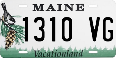 ME license plate 1310VG