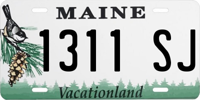 ME license plate 1311SJ