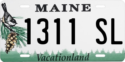 ME license plate 1311SL