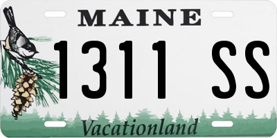 ME license plate 1311SS