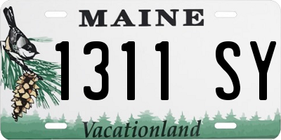 ME license plate 1311SY