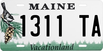 ME license plate 1311TA
