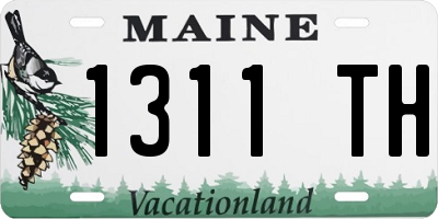 ME license plate 1311TH
