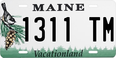 ME license plate 1311TM
