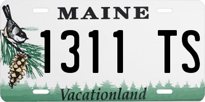 ME license plate 1311TS