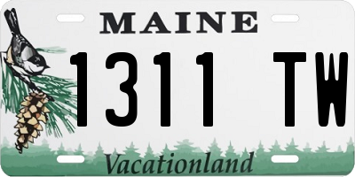 ME license plate 1311TW