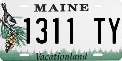 ME license plate 1311TY
